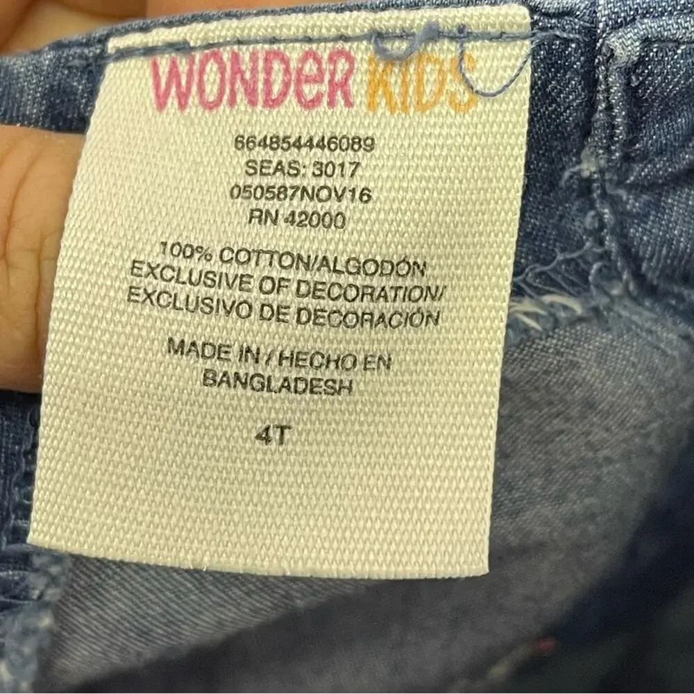 Wonderkids, Girls Chambray Dress. Size 4T. In excellent condition!